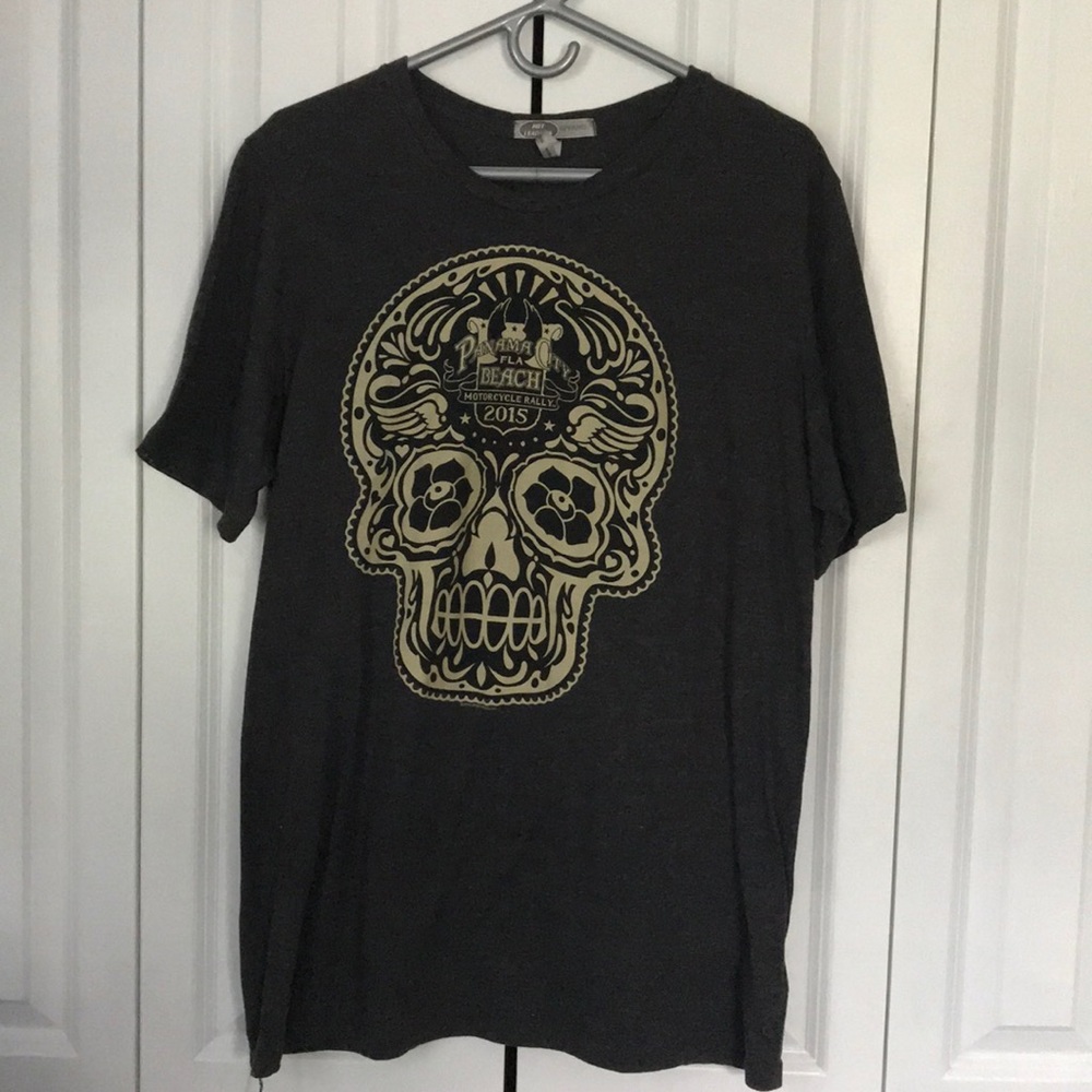 🌹Men’s Hot Leathers Apparel Sugar Skull Shirt